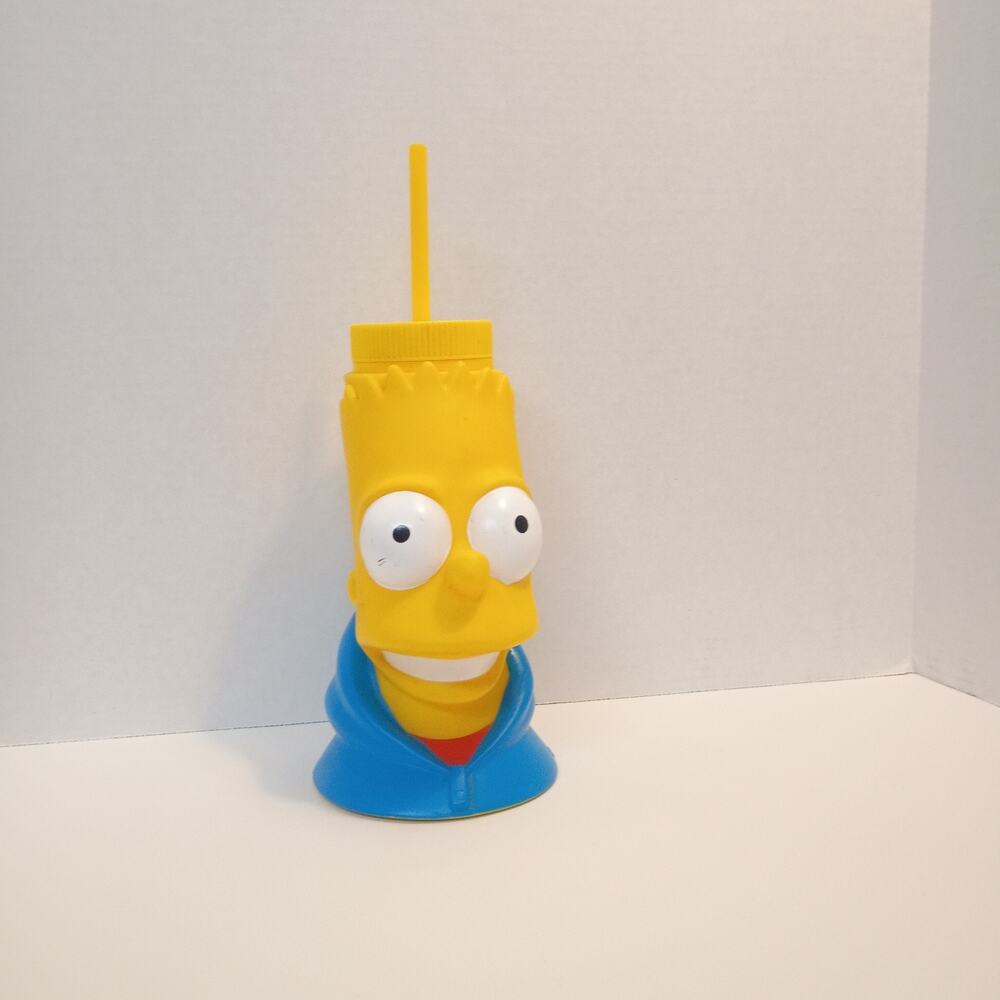 Universal Studios The Simpsons Bart Simpson Plastic Sipper Cup Tumbler w/ Straw
